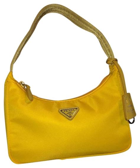 yellow prada purse